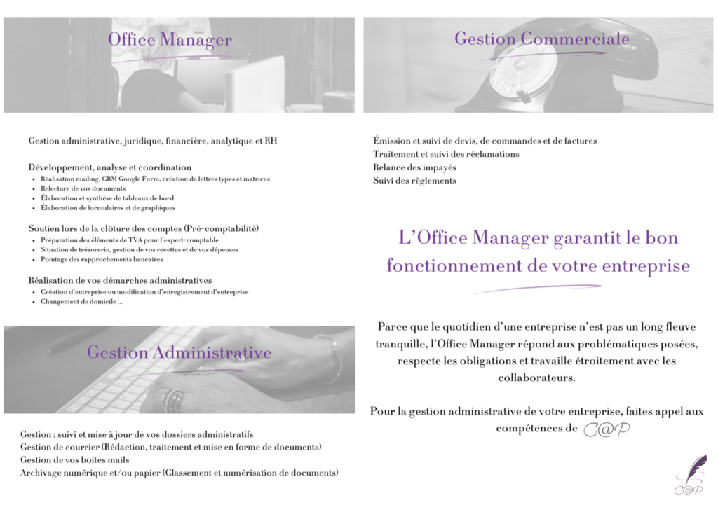 service de réalisation et rédaction plaquette commerciale