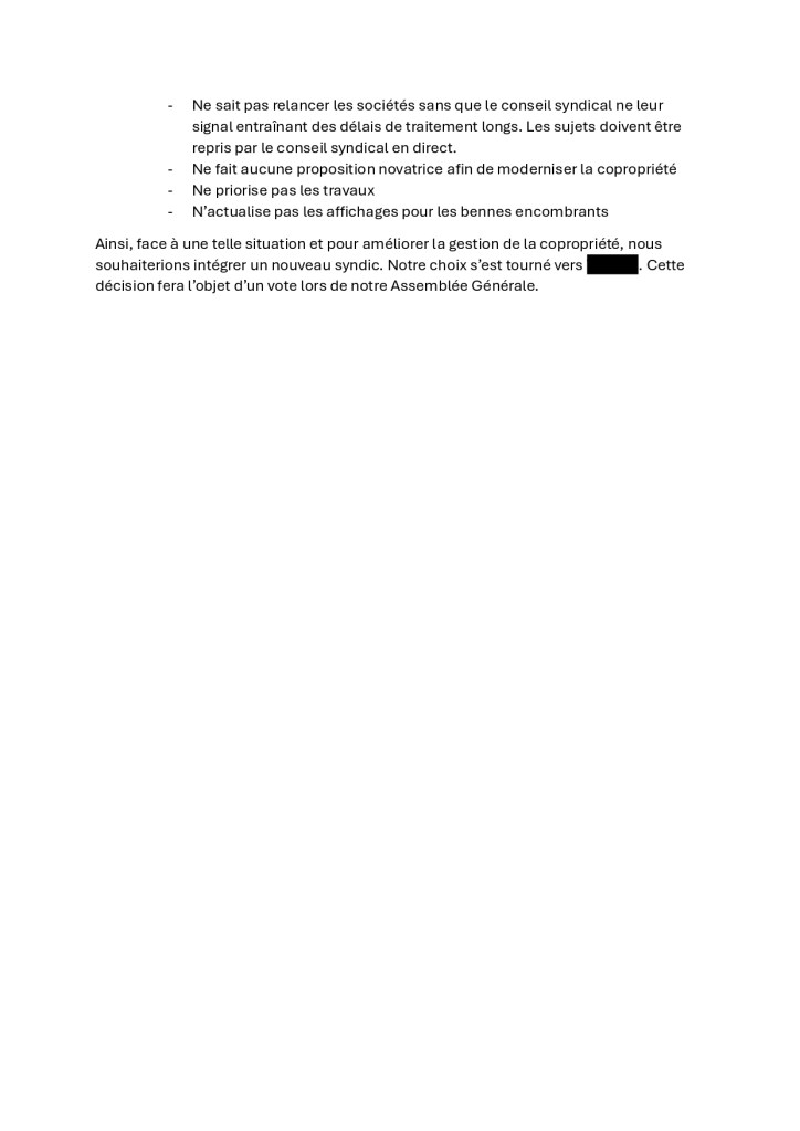 Rédaction d'un document officiel